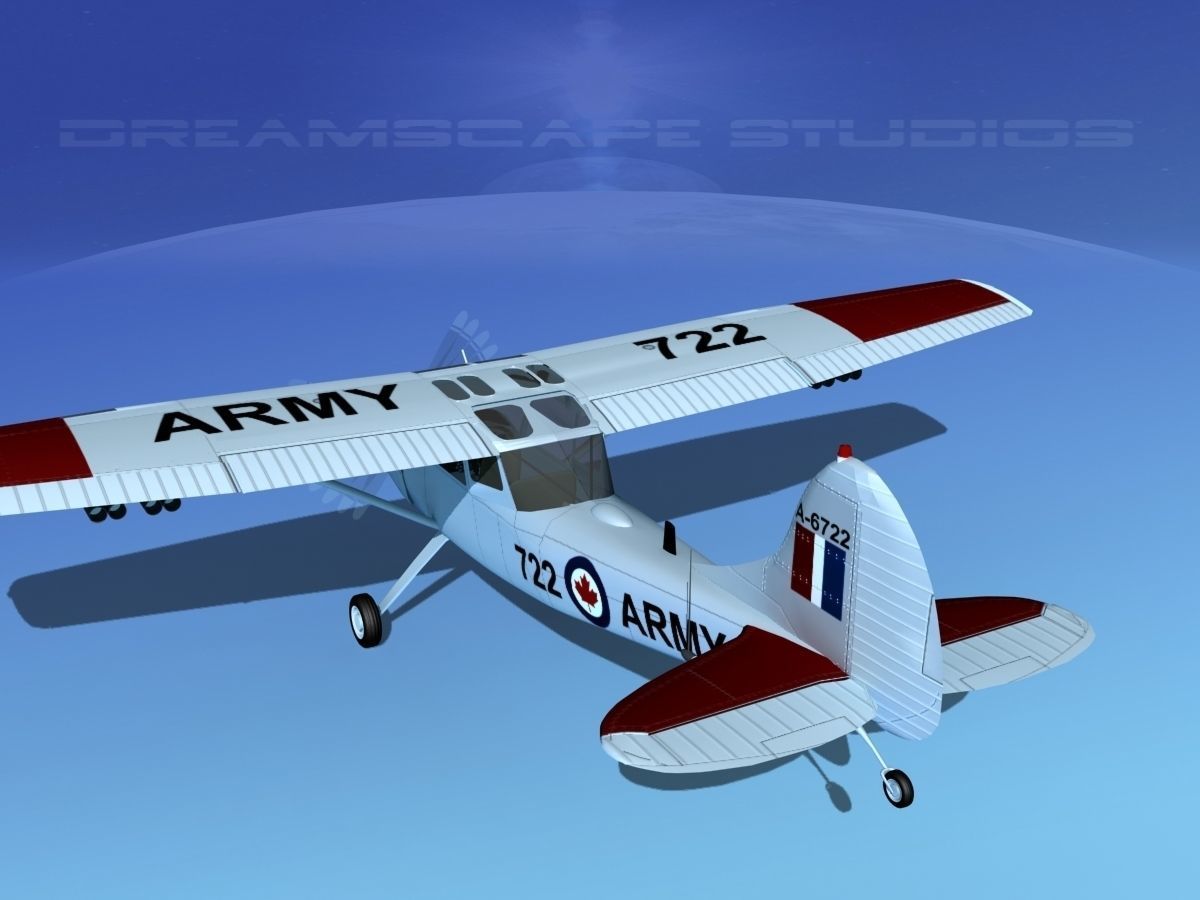 Cessna O-1E L-19 Canadian Army 2 3D model_7