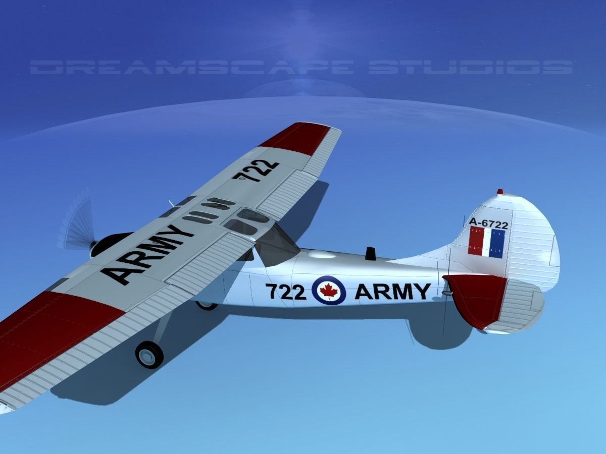 Cessna O-1E L-19 Canadian Army 2 3D model_8