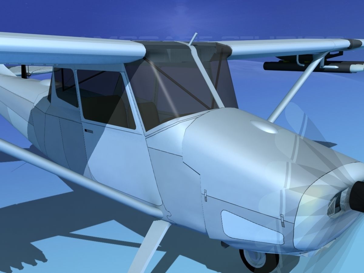 Cessna O-1E L-19 Canadian Army 2 3D model_11