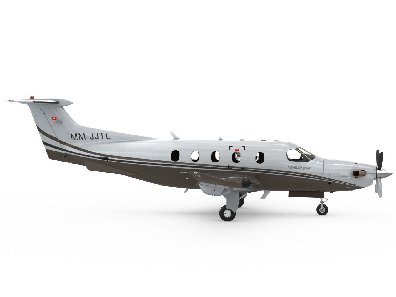 Pilatus PC-12 NG 3D model_1