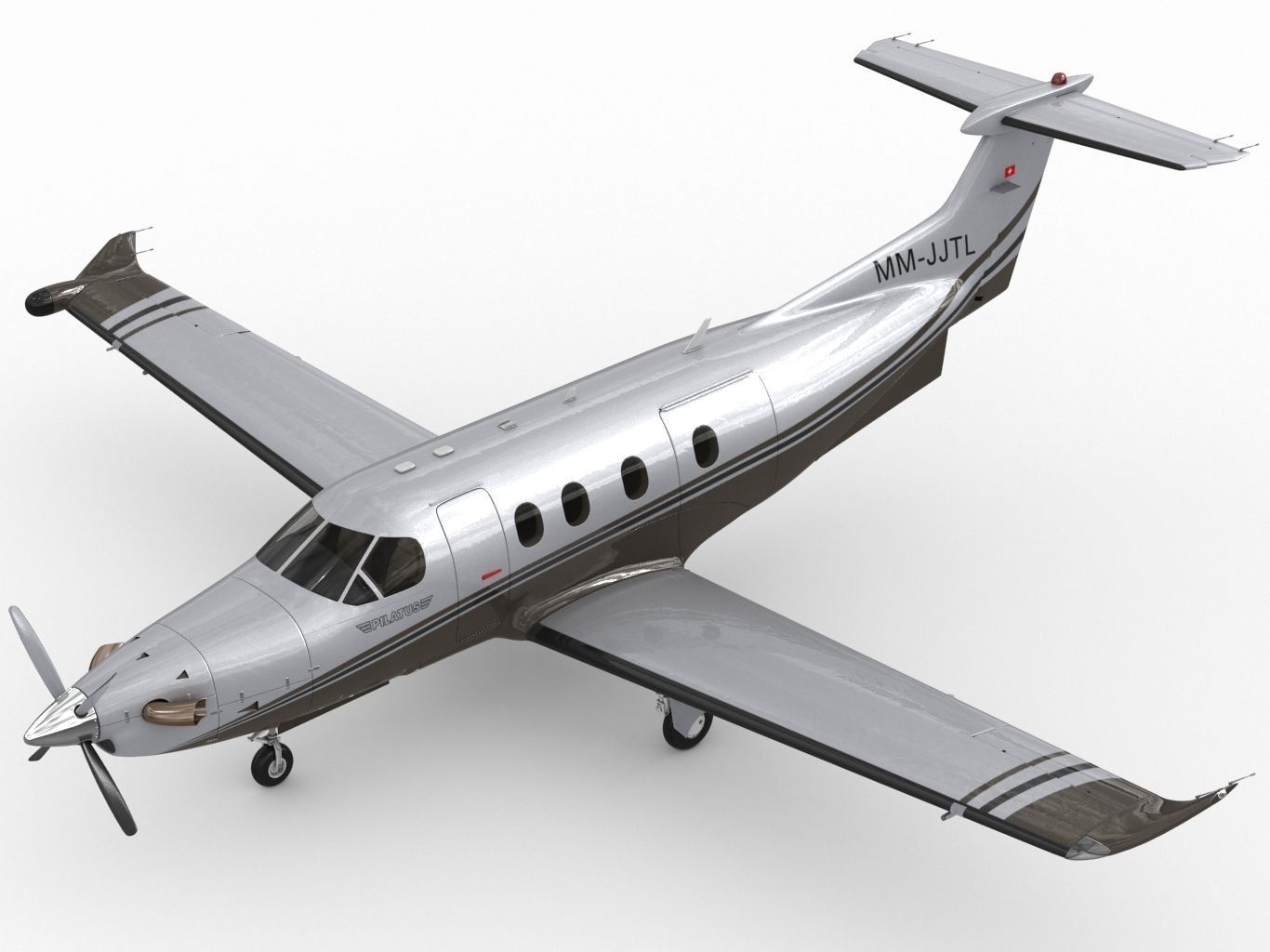 Pilatus PC-12 NG 3D model_9