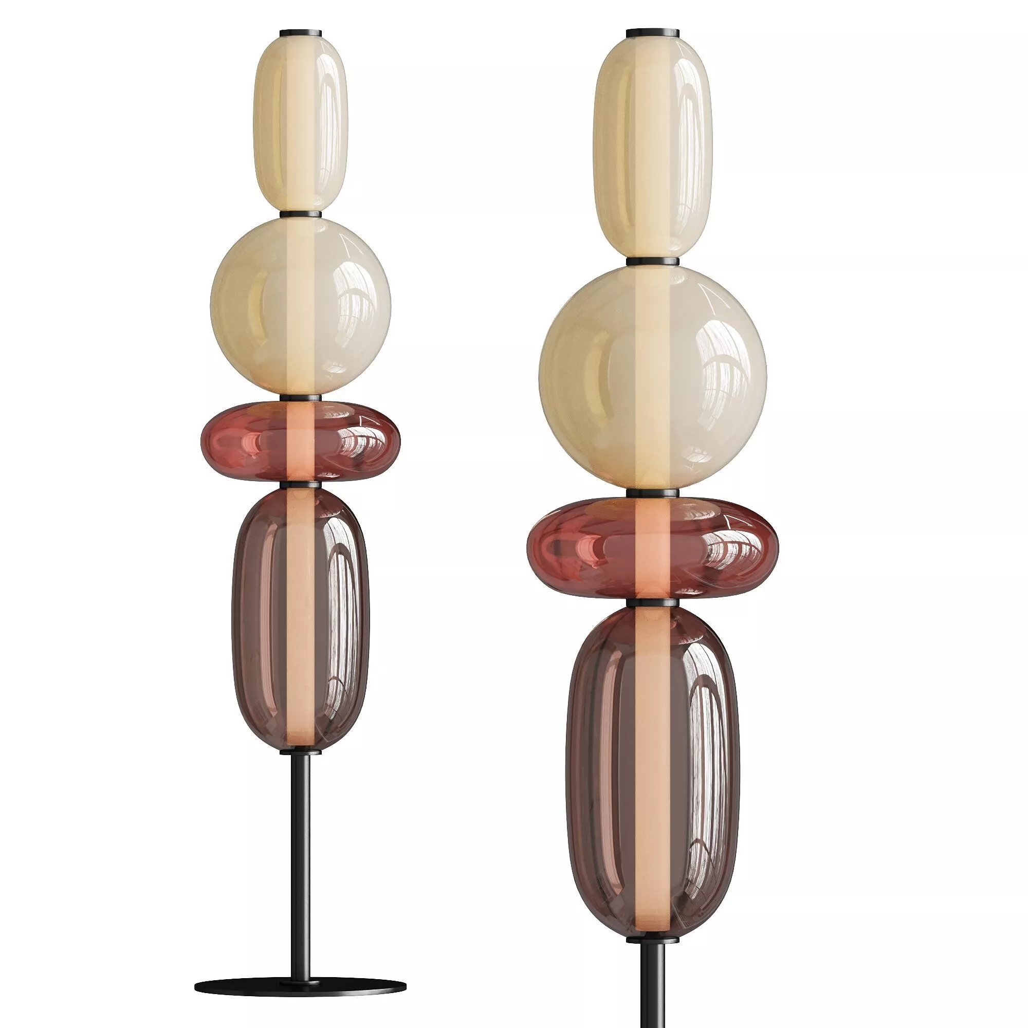 Candied Glass Floor Light 3D model