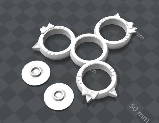 Hello Kitty Fidget Spinner 3D print model