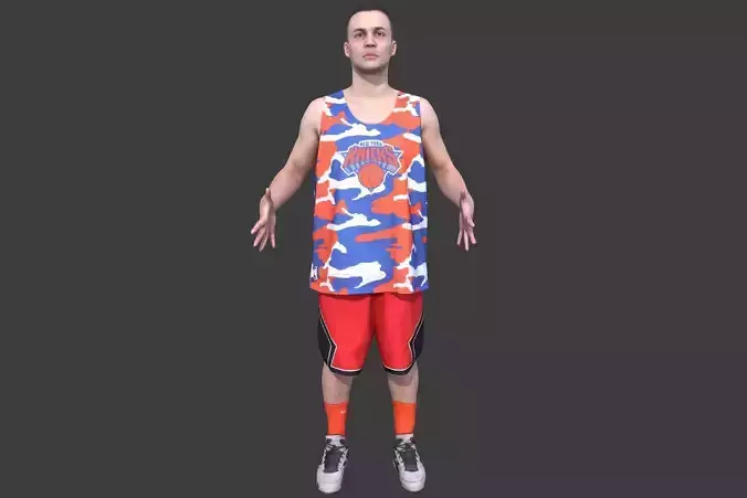 Basketball Player T-pose