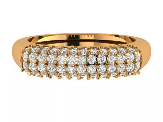 Round Diamond Ring 3D print model