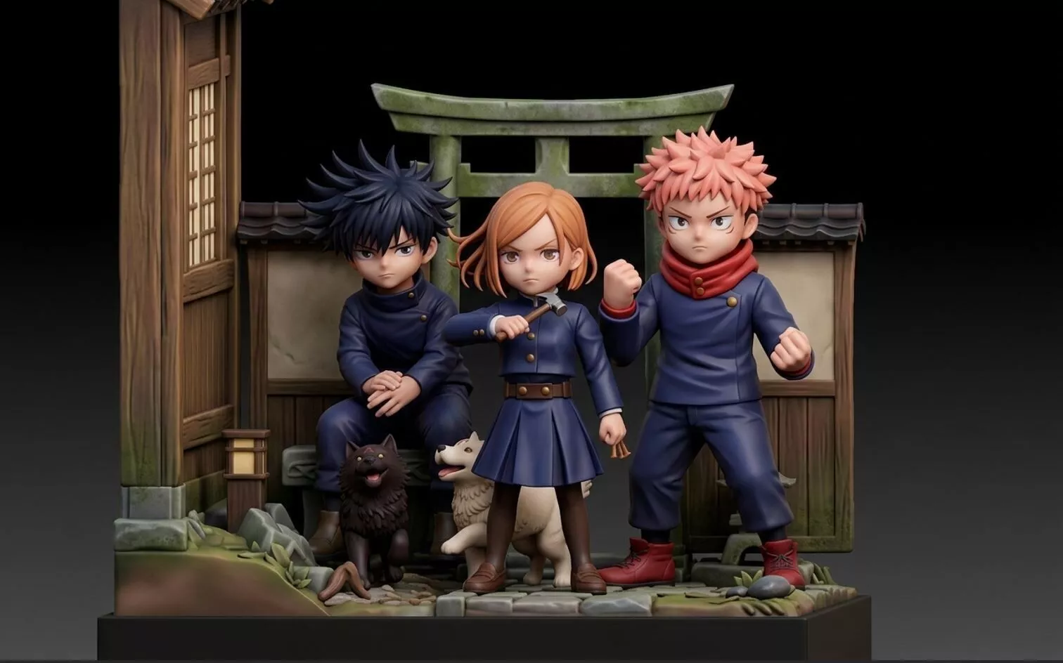 Yuji Itadori - Megumi Fushiguro - Nobara Kugisaki 3D print model