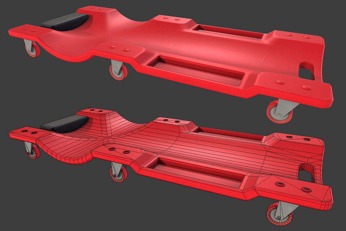 Car Creeper Low-poly 3D model_4