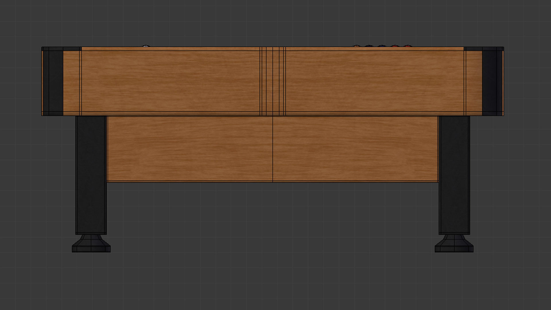 Pool Table - Game Ready Low-poly 3D model_9