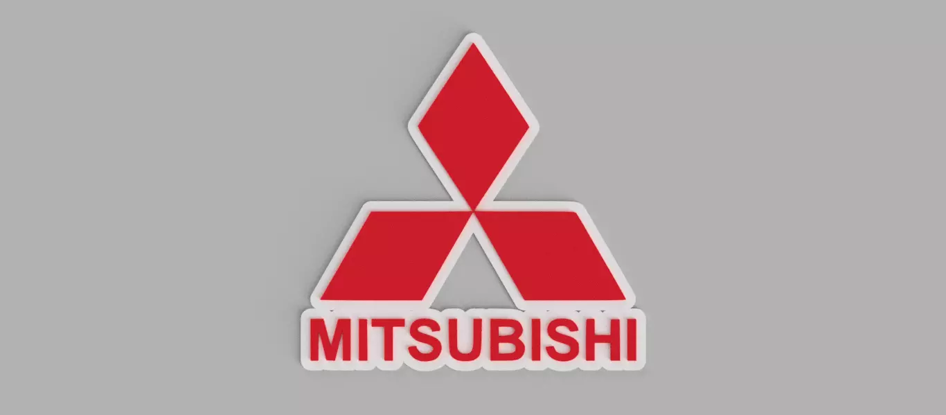 Mitsubishi Logo Wall Picture 3D print model