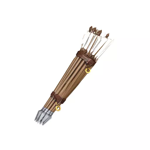 Stack Of Arrows Low Poly PBR Game Asset Low-poly 3D model