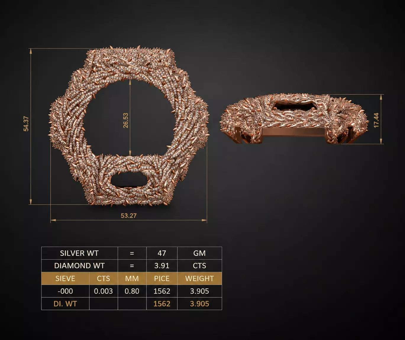 G-SHOCK DW-6900 Custom Watch Case NOW0029 3D print model