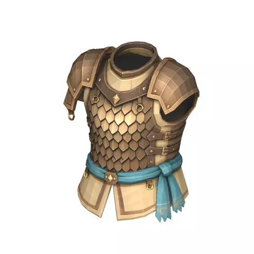 Desert Scale Cuirass Armor Low Poly PBR Game Asset Low-poly 3D model