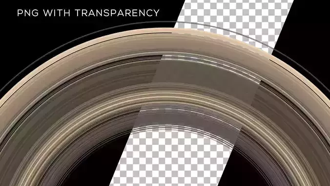 Ultra-High Definition Saturns Rings Texture 3D model