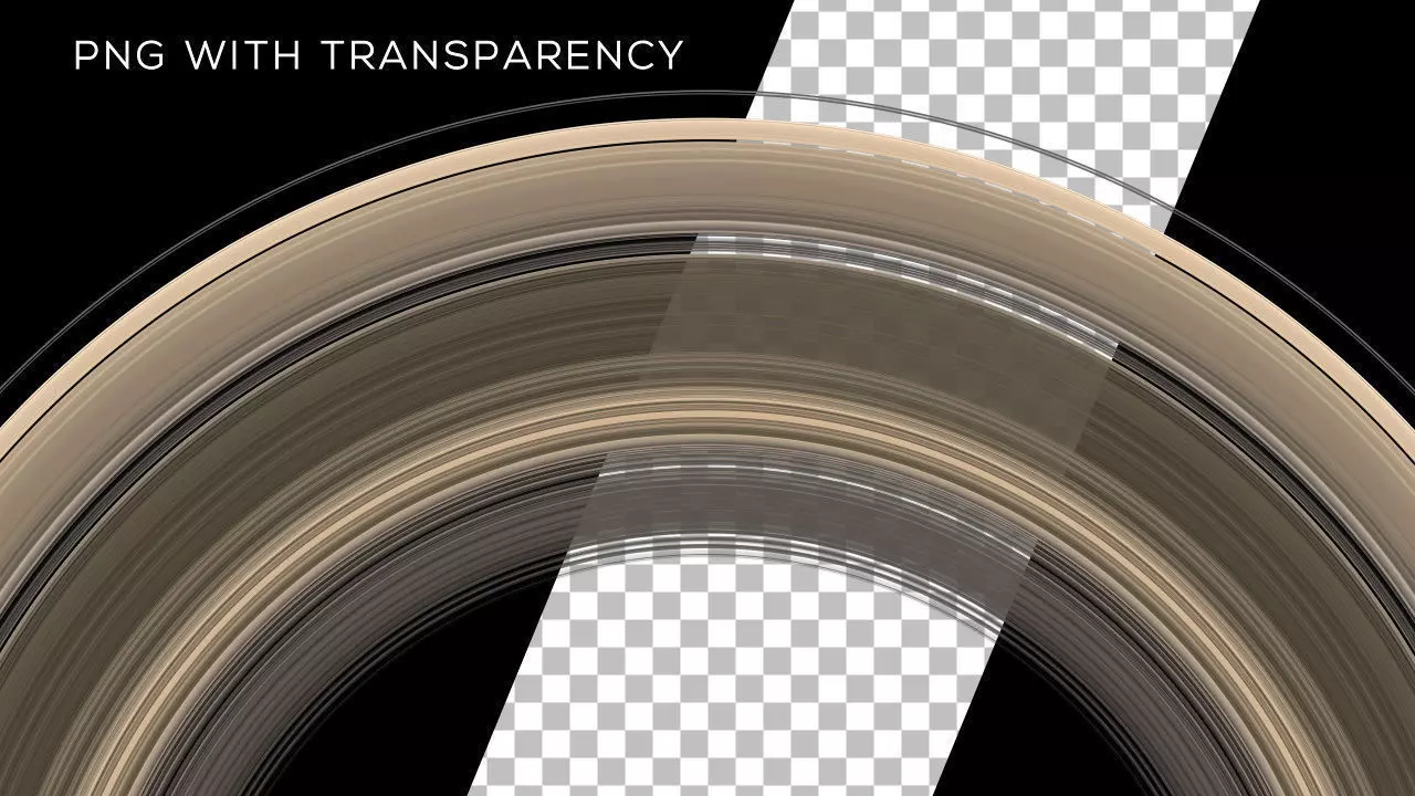 Ultra-High Definition Saturns Rings Texture 3D model_0
