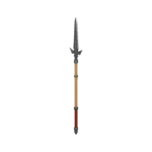 Bladed Lance Low Poly PBR Game Asset Low-poly 3D model