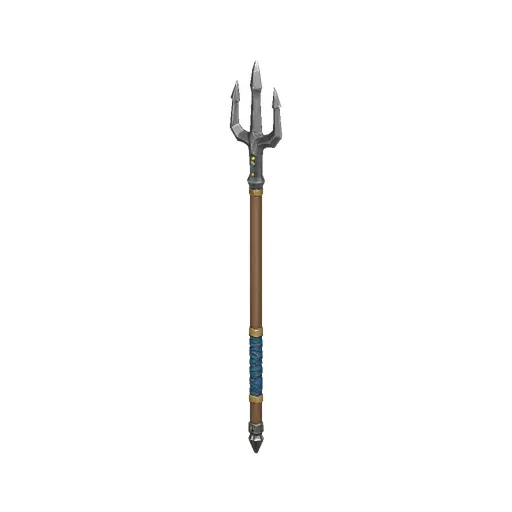 Trident Low Poly PBR Game Asset Low-poly 3D model
