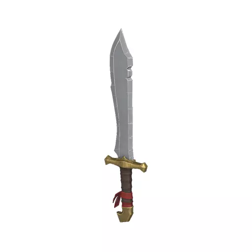 War Falchion Low Poly PBR Game Asset Low-poly 3D model