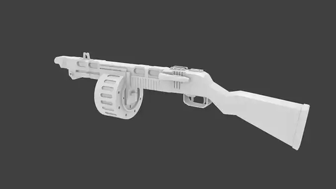 3D modified Tommy Gun