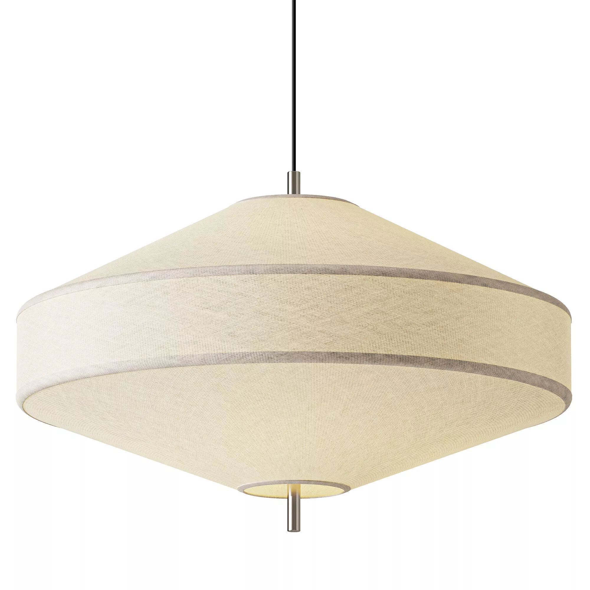Simmons Modern Layered Linen Pendant Light 3D model
