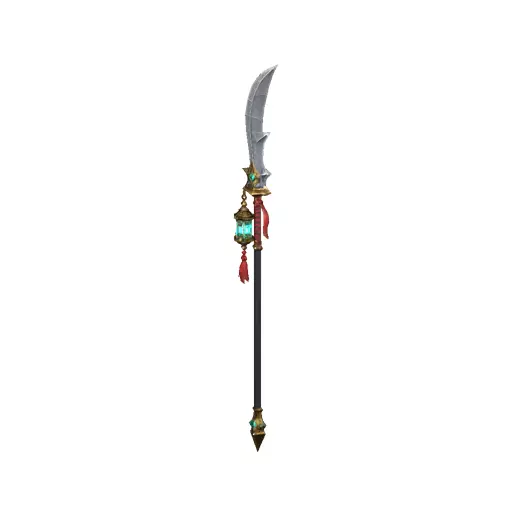 Lantern Glaive Low Poly PBR Game Asset Low-poly 3D model