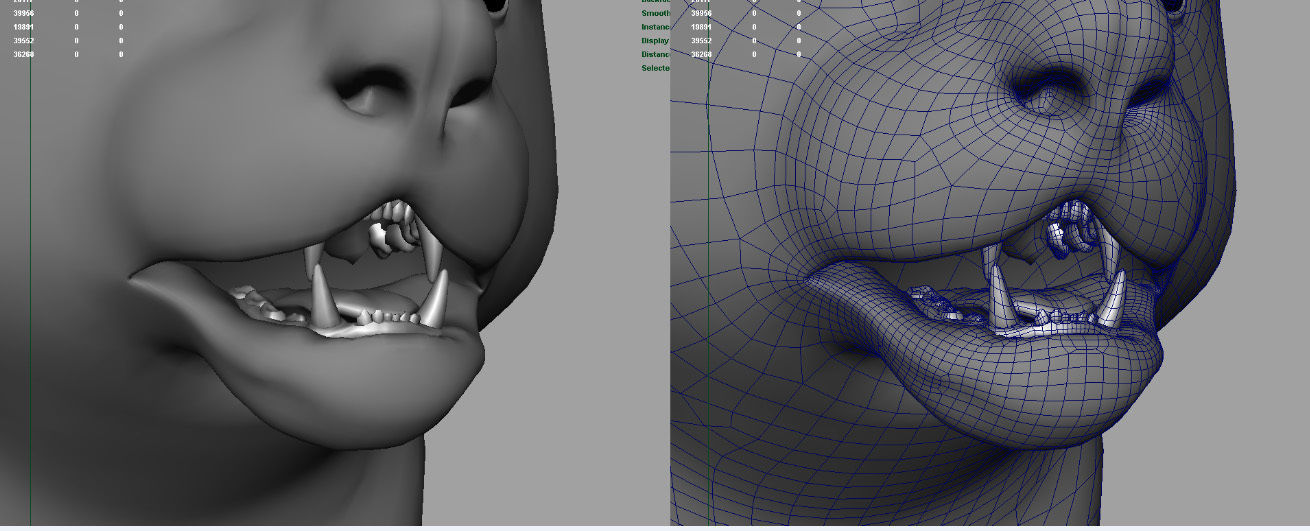 Red panda with realistic fur 3D model_7