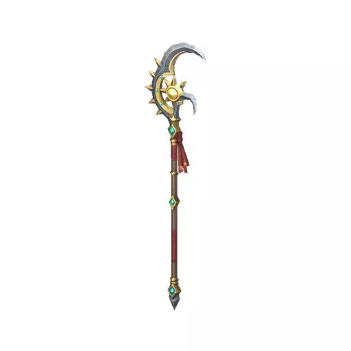 Sun Hook Glaive Low Poly PBR Game Asset Low-poly 3D model