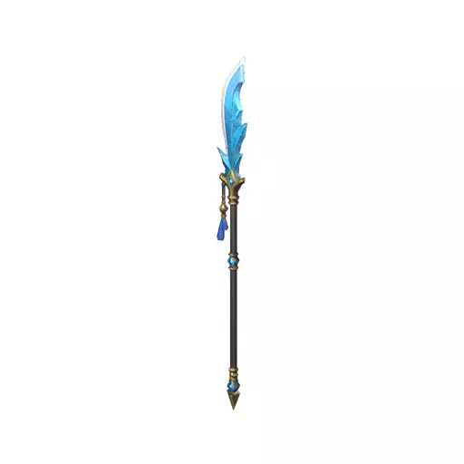 Azure Leaf Glaive Low Poly PBR Game Asset Low-poly 3D model