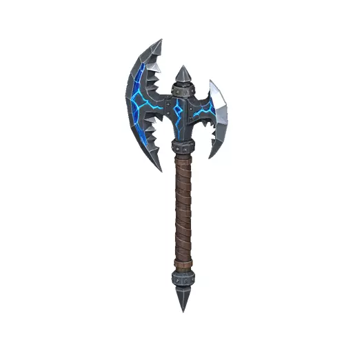 Thunder Jaw War Axe Low Poly PBR Game Asset Low-poly 3D model