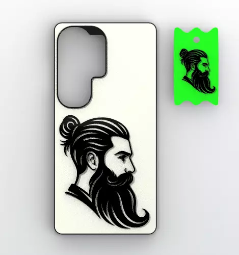 Bearded Portrait MagSafe Case 3D print model