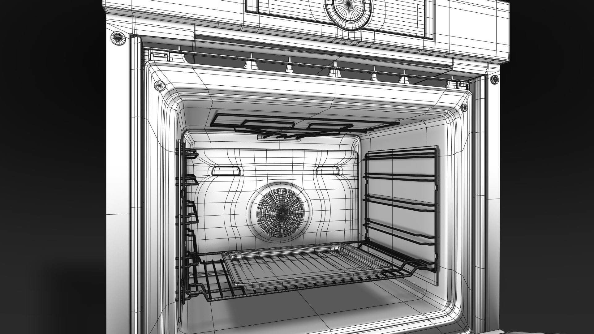 Bosch Oven 3D model_12