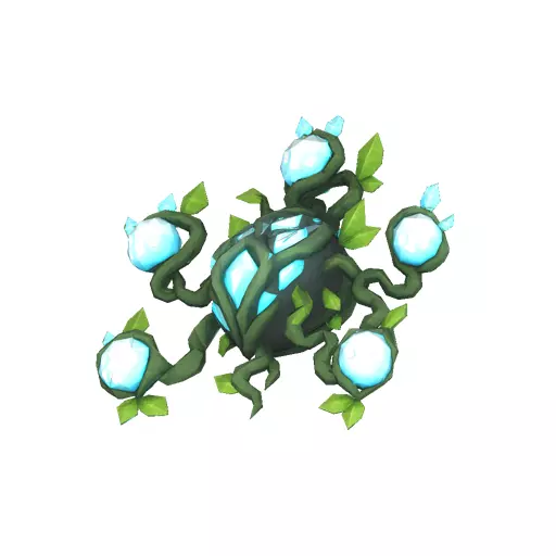 Forest Wisp Swarm Body Low Poly PBR Game Asset Low-poly 3D model