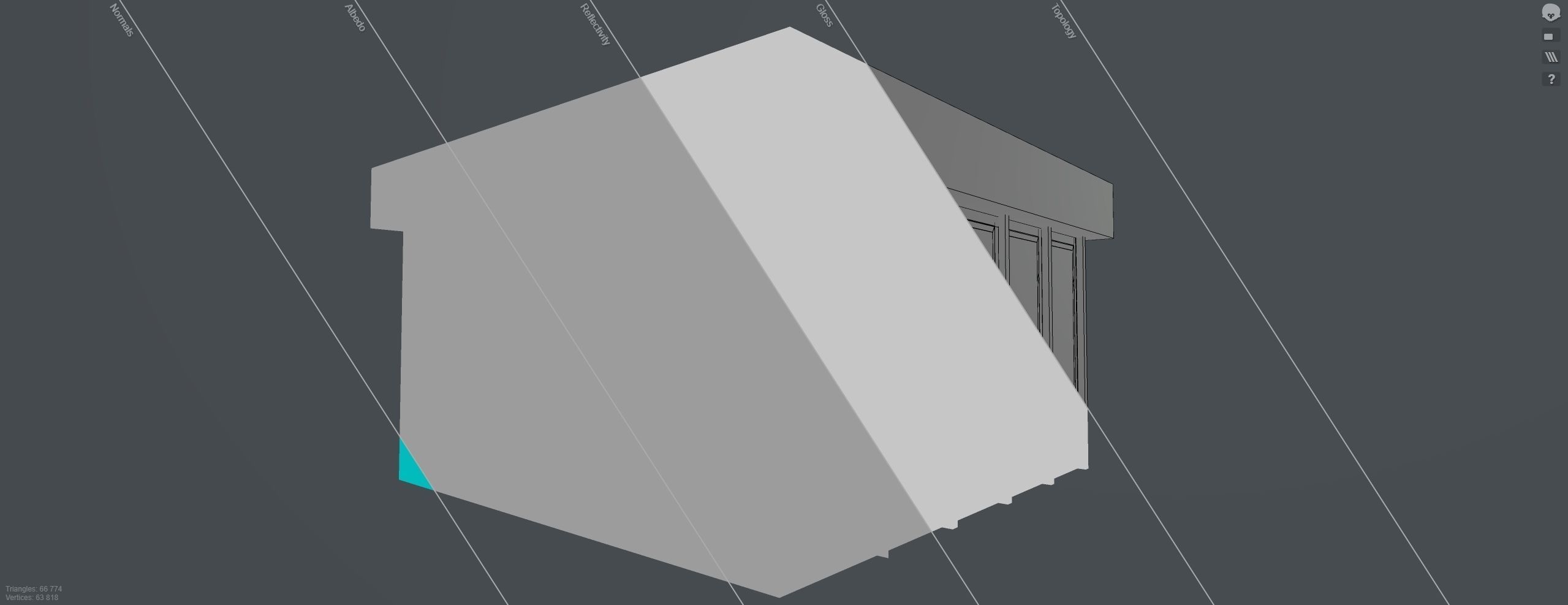 Mini mart Shopping pavillion 3D model_7