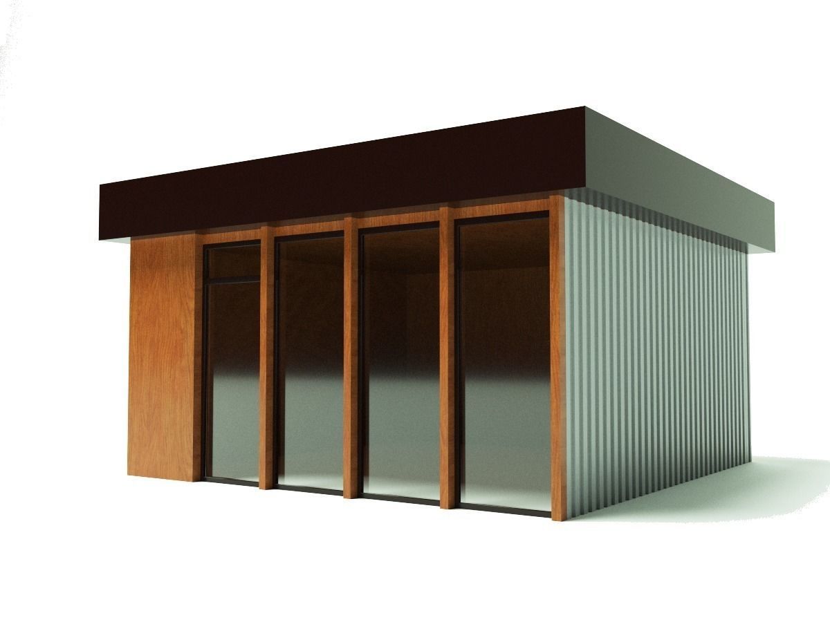 Mini mart Shopping pavillion 3D model_2