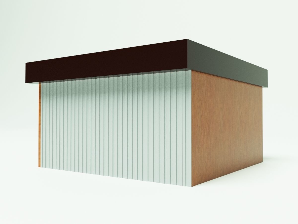 Mini mart Shopping pavillion 3D model_4