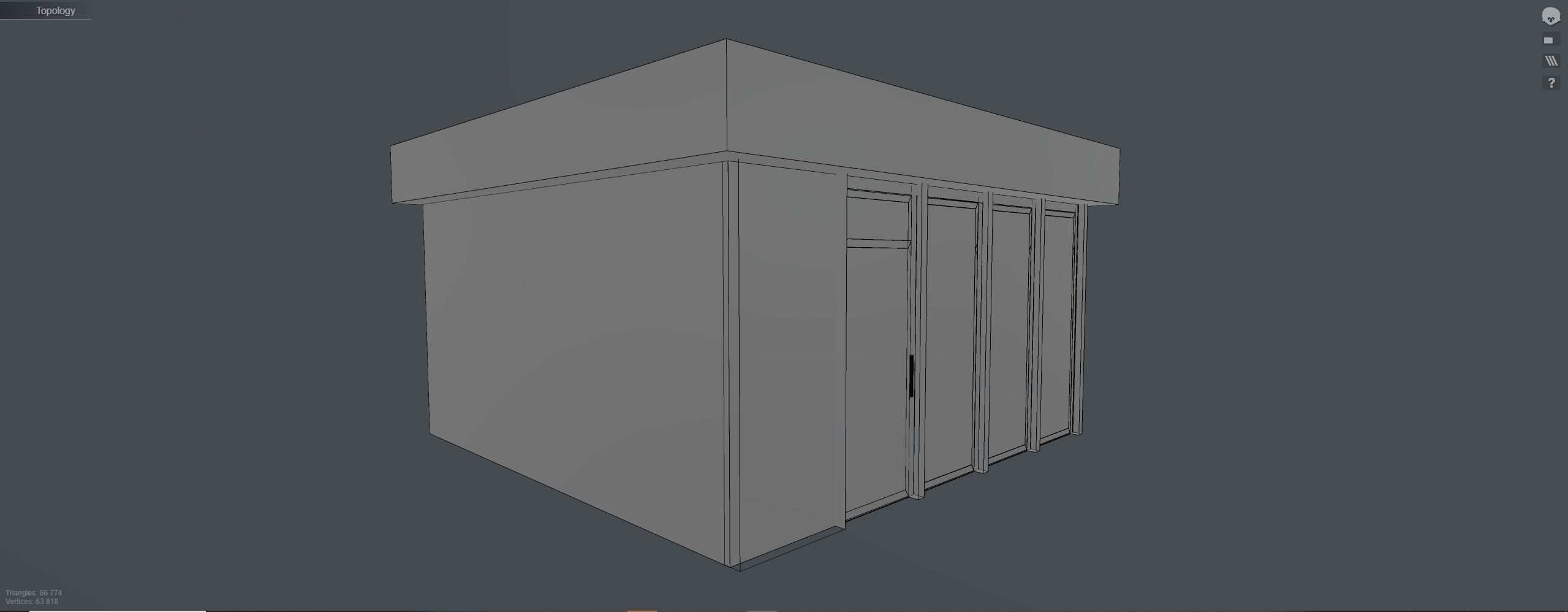 Mini mart Shopping pavillion 3D model_9