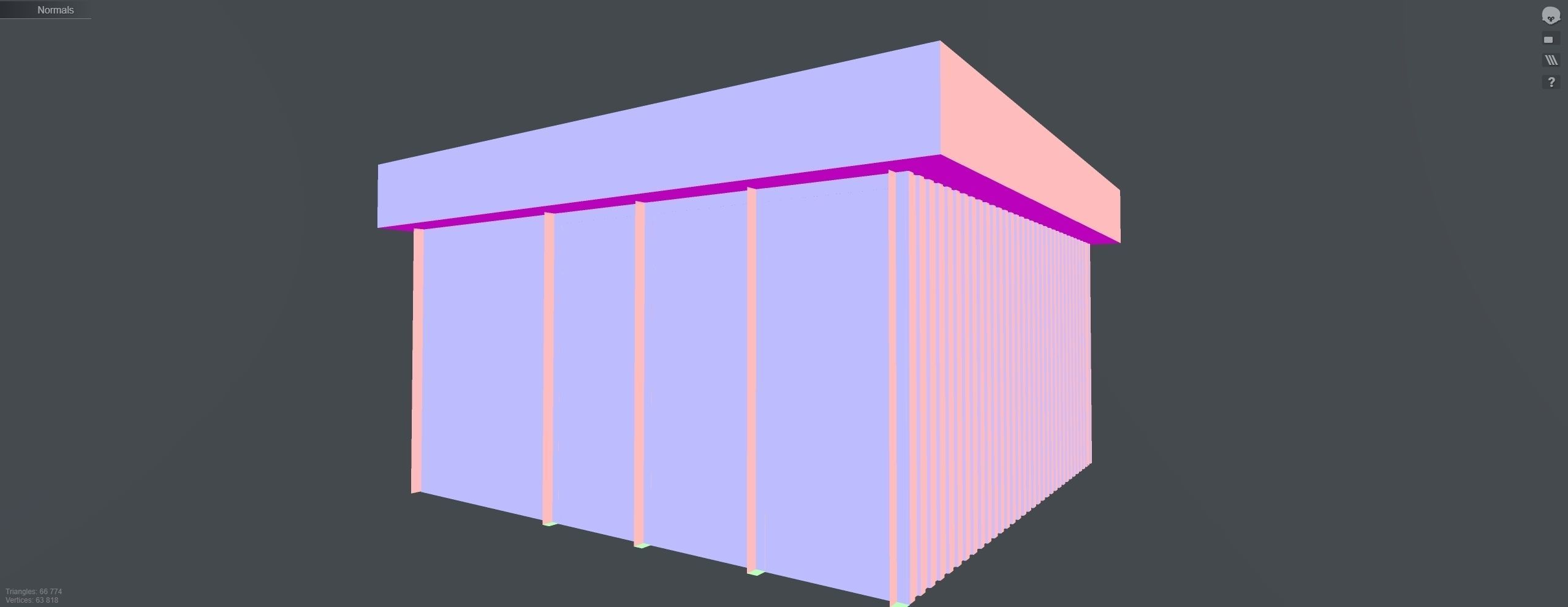 Mini mart Shopping pavillion 3D model_6