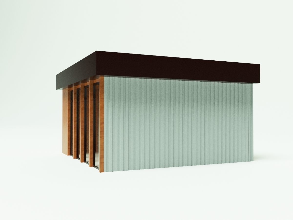 Mini mart Shopping pavillion 3D model_5