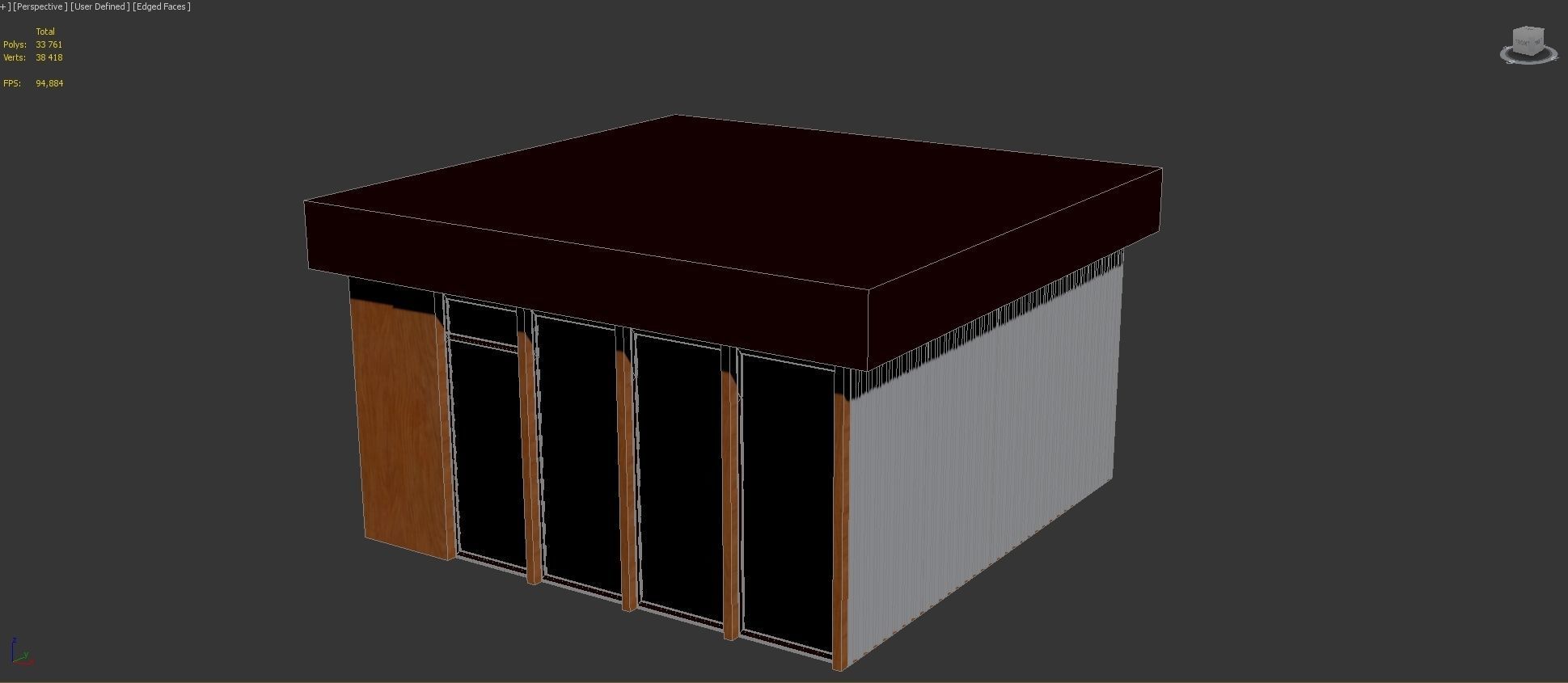 Mini mart Shopping pavillion 3D model_10