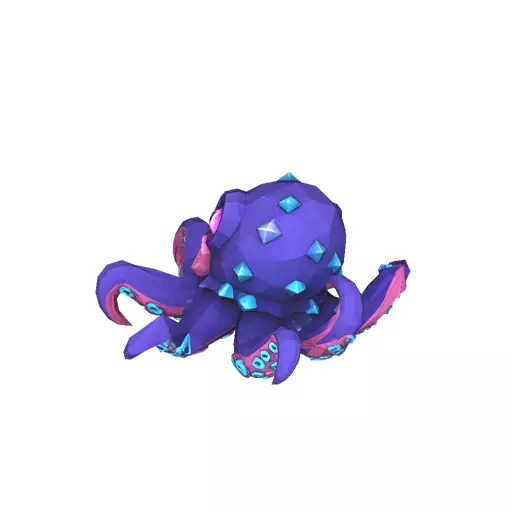 Tentacle Brood Low Poly PBR Game Asset Low-poly 3D model