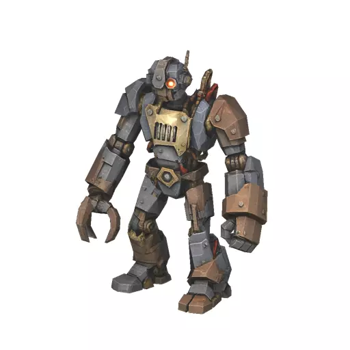 Scrap Automaton Low Poly PBR Game Asset Low-poly 3D model