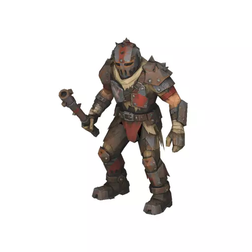 Rust Raider Low Poly PBR Game Asset Low-poly 3D model