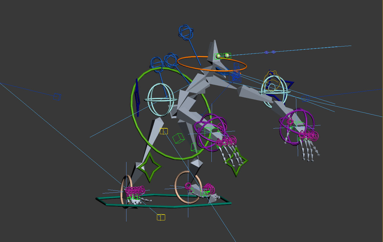 Chimpanzee with realistic fur Low-poly 3D model_14