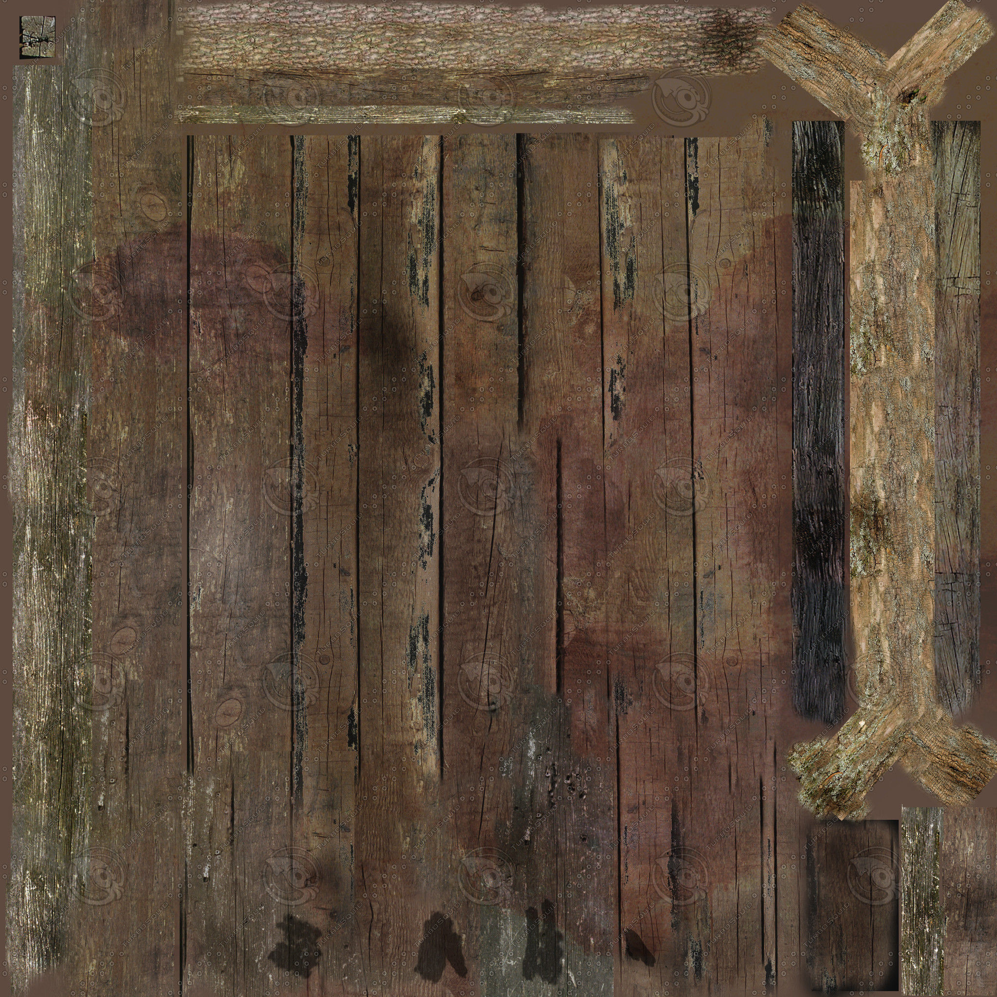 Shacks part 1 Low-poly 3D model_37