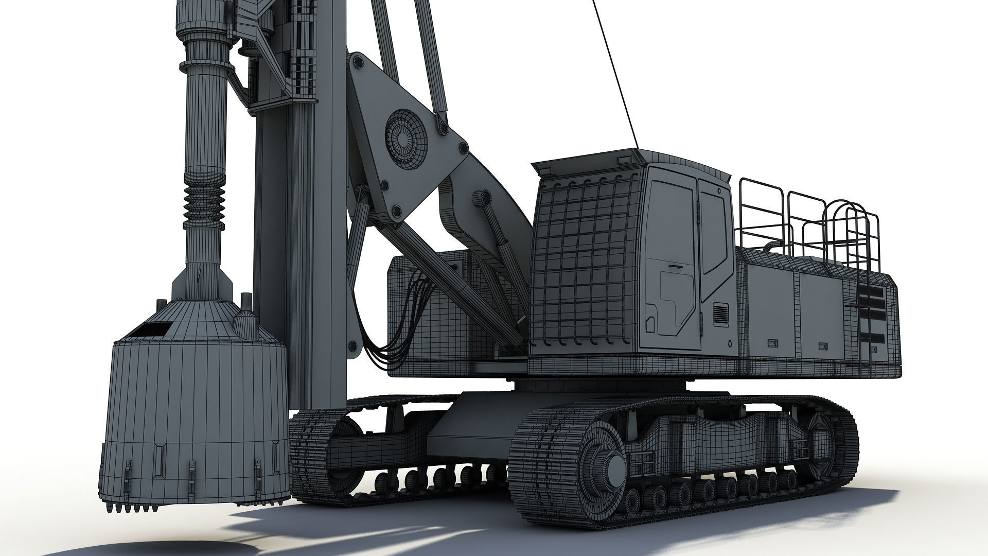 Rotary Drilling Rig 3D model_10