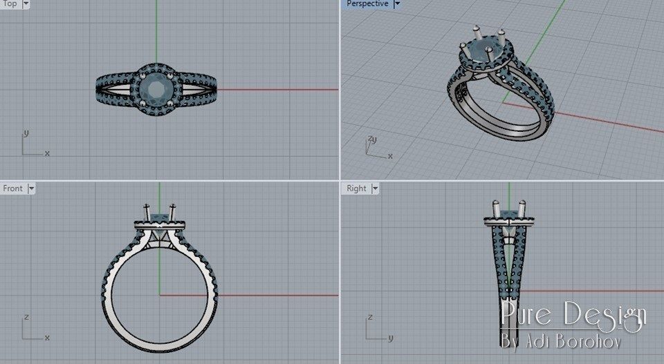 Ring ID-10002 3D print model_6