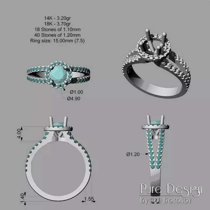 Ring ID-10002 3D print model_0