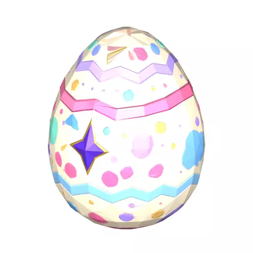 Speckled Mystery Egg Low Poly PBR Game Asset Low-poly 3D model