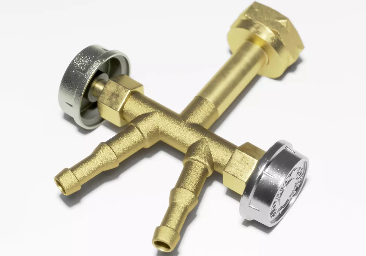 Lowpoly gas water detail distributor part component subdivision Low-poly 3D model_0