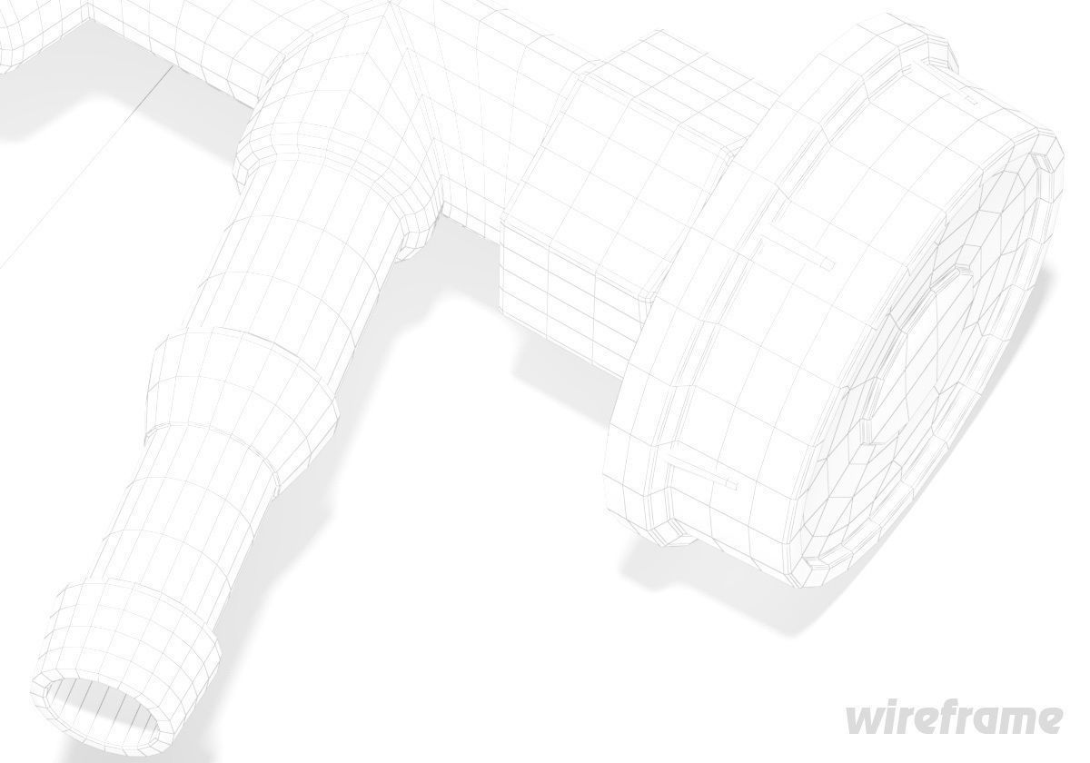 Lowpoly gas water detail distributor part component subdivision Low-poly 3D model_7