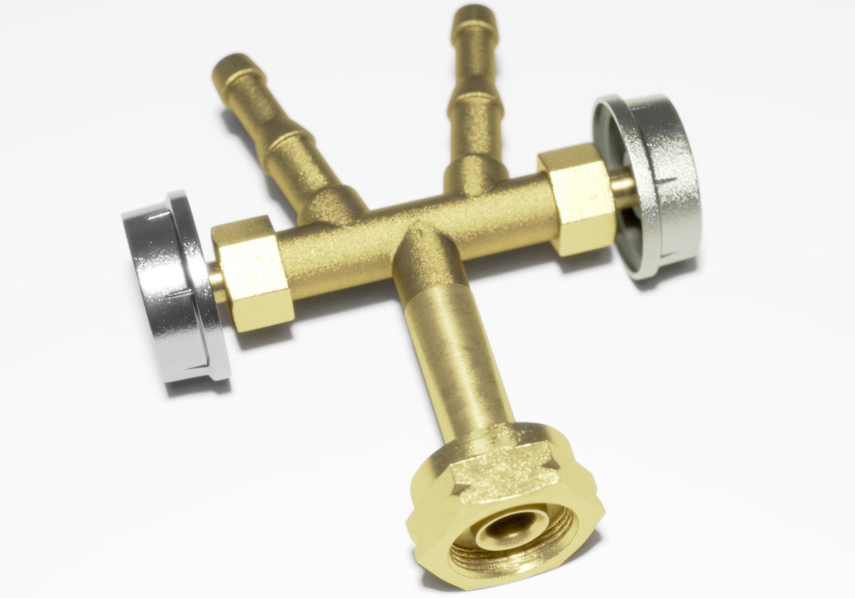 Lowpoly gas water detail distributor part component subdivision Low-poly 3D model_2